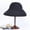 black, variant on Cotton And Linen Wind Rope Solid Color Big Eaves Fisherman Hat Female Casual Versatile Summer Sun Hat Can Fold The Pot