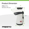 thumbnail image 4 of Presto 04821 Orville Redenbacher's Hot Air Popper Popcorn Maker, 18 Cups, White, 4 of 8
