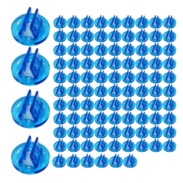 100x soportes para tarjetas de juego, soportes para tarjetas de juego DIY, Clip para tarjetas, Bases en miniatura portátiles, soporte para tarjetas de azul