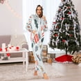 thumbnail image 2 of 1 Piece Adult Onesie Pajamas Cozy & Loose-Fit Sleepsuit Loungewear with Pockets Christmas Decorative Elements XXX-Large, 2 of 7