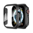 thumbnail image 1 of wonima02 2-Pack for Apple Watch Series 9/8/7/6/5/4/Series SE/SE 2 41mm All-Around Screen Protector Case, Tempered Glass Screen Protector Case Ultra-Thin for iWatch 41mm Protection Cover -Black, 1 of 1