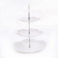 thumbnail image 4 of ZAXARRA Creative Three Layers Cake Stand Party Wedding Snack Cupcake Plate, 4 of 9