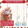 thumbnail image 3 of Dalrosia Hanging Crystal Suncatchers Clear Crystal Balls Prisms Chandelier Rainbow Maker Pendant Glass Suncatchers for Windows Ornaments Garden Home Wedding Party, 3 of 8