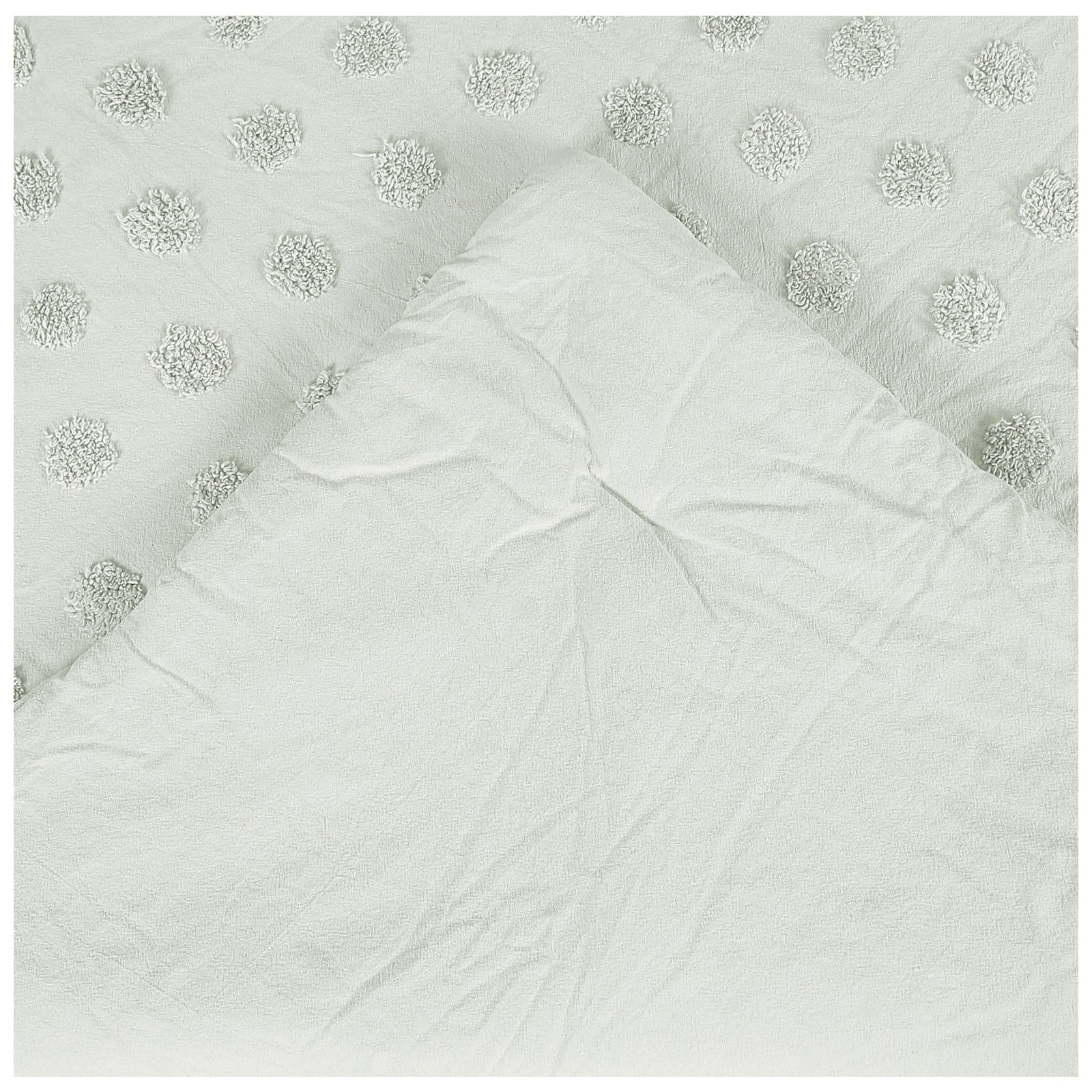 Better Trends Chenille Comforter Set King Size 3 Piece 100% Cotton Soft & Cozy All Season Bedding Athenia Collection Sage