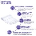 thumbnail image 5 of PADISHAHHOME Turkish Beach Towels, Bulk Case of 36 | Oversized, Quick Dry, Sand Free | 100% Cotton, Large 38x71" Towels for Beach, Pool, Travel | Ultra-Soft, Compact, Absorbent | White, 5 of 6