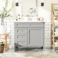 thumbnail image 2 of Modern Bathroom Vanity with 3 Drawers and Storage Cabinet | Create a Tidy and Spacious Bathroom Environment | Enjoy the Convenience of Easy Assembly, 2 of 7