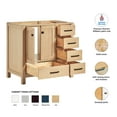 thumbnail image 2 of Ariel Cambridge 36 Inch Single Sink Base Cabinet In Oak, 2 of 10