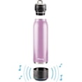 thumbnail image 3 of Vacuum Insulated Premium Water Bottle with Rechargeable Bluetooth Speaker - Steel Double Wall Design + Lights - PINK, 3 of 7