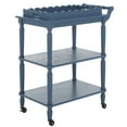 thumbnail image 6 of SAFAVIEH Haven 3-Tier Wood Kitchen Serving Cart, Blue, 6 of 16