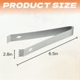thumbnail image 6 of FACEGA 2Pcs Metal Tongs,Notched Clamp Head Stainless Steel Kitchen Tongs,U Shape Handle 6.5"*2.8" Metal Tongs for Cooking,For Bbq, Buffet, Bartending,Mix2, 6 of 7