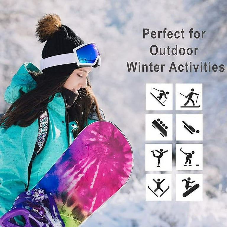 DG Hill 2 Pack Thermal Fleece Lined Neck Warmers, Winter Ski