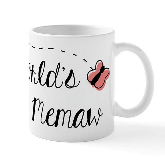 CafePress - World's Best Memaw - 11 oz Ceramic Mug - Novelty Coffee Tea Cup