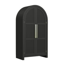 Woodridge Large Bookcase in Black with Grain