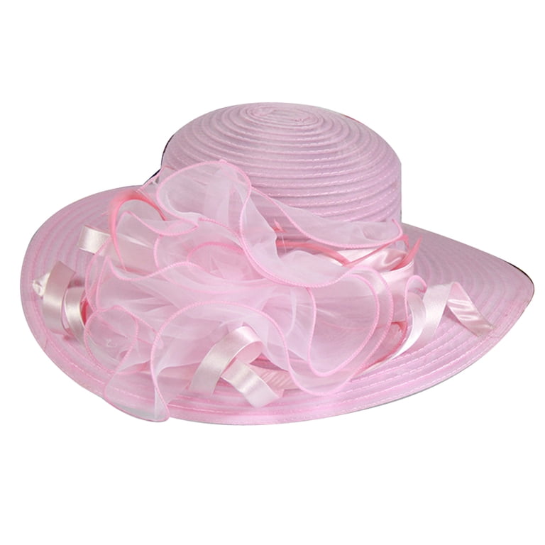 Organza Church Fascinator Wedding Tea Party Derby Hats for  display picture 1