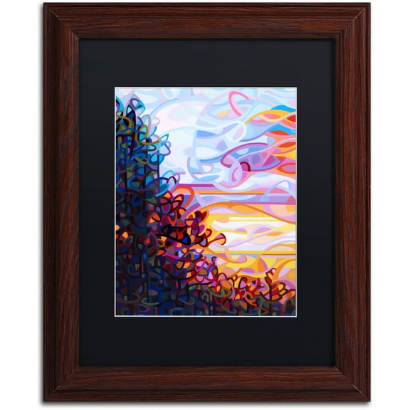 Mandy Budan 'Crescendo' Black Matted Framed Art