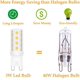 thumbnail image 3 of Bombilla LED G9, equivalente a bombilla halógena de 40 vatios, bombilla LED de luz diurna de lámpara de araña 5000k, 3w Base regulable G9 de doble pin 120v, 380 lúmenes, 6 piezas,11 Feliz Sencillez, 3 of 5