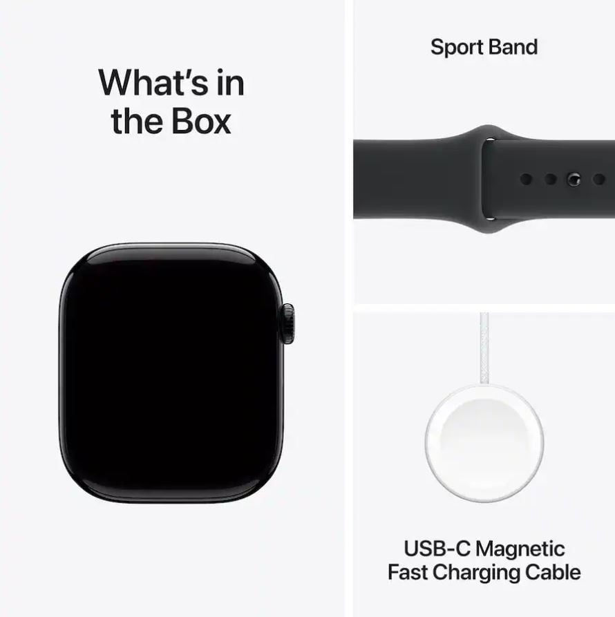 Apple Watch Series 11 - GPS + Cellular - 42mm Rose Gold Aluminum Case with Light Blush Sport Band - S/M
