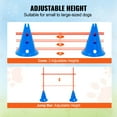thumbnail image 4 of VEVOR Dog Agility Hurdle Cone Set 6 PCS Kit-12 xCones 6 xAgility Rods with Bag, 4 of 9