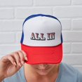 thumbnail image 6 of CafePress - All In - Adjustable Unisex Printed Trucker Hat with Mesh Back, 6 of 10