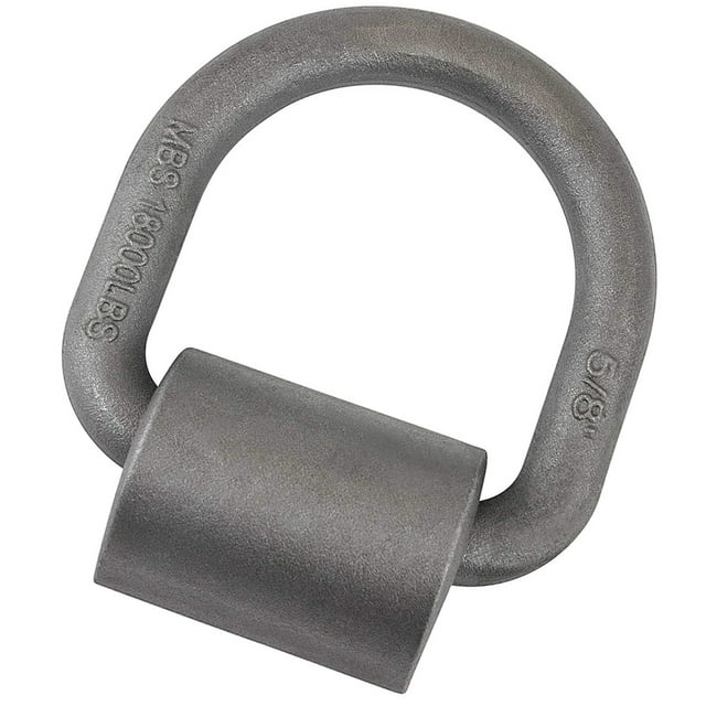 OUNONA 1Set 9x5.1Cm D Rings Heavy Duty for Docking and Warehousing Steel Silver