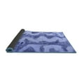 thumbnail image 2 of Ahgly Company Indoor Round Abstract Blue Modern Area Rugs, 5' Round, 2 of 4