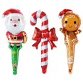 thumbnail image 4 of 50/20/10 piezas de globos de aluminio navideños, globos navideños con forma de hombre de jengibre y caramelos de Papá Noel para decoraciones navideñas 2025, 4 of 5