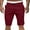 Mens Shorts Clearance-Wine, variant on Homenesgenics Mens Shorts Cargo Size 40 Men's Shorts Cropped Shorts Sports and Casual Solid Color Workwear Mid Pants Men's Shorts Shorts Red XXL