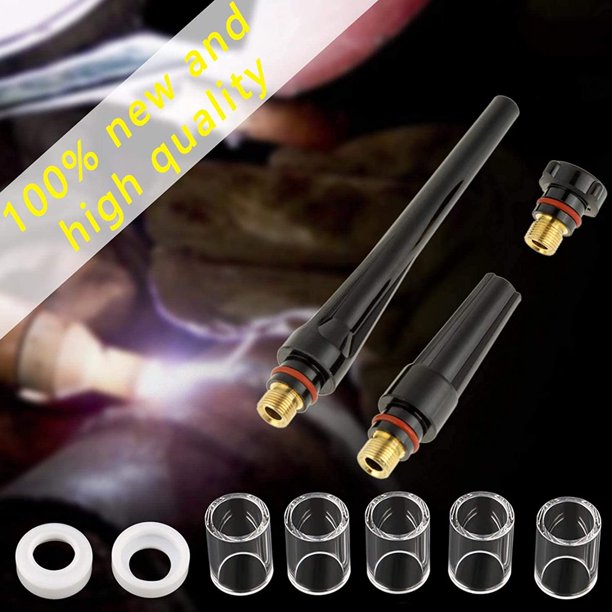 49 Uds juegos de soldadura TIG lente de Gas de cobre boquillas de alúmina tazas pinzas accesorios de soldadura TIG para pistola de soldadura TIG