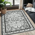 thumbnail image 2 of Sonoro Kate 4x6 Area Rugs for Living Room Bedroom, Non Slip Boho Machine Washable Indoor Floor Carpet, Gray, 2 of 8