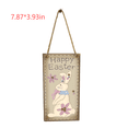 thumbnail image 2 of Modern Home Decor, Elegant Wooden Rectangular Easter Bunny Pendant Decor Artwork Adding Festival Atmosphere, 2 of 2