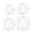 thumbnail image 2 of Unique Bargains 3 Inch Letter Number Stencils 4' Width Alphabet Numbers Templates Set with Ring Shadow, White 36 Pack, 2 of 6