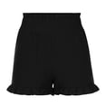 thumbnail image 4 of LEEYNEER Plus Size Shorts  Womens Athletic Shorts  Women Fashion Solid Color Casual Wide Leg Loose High Waist Shorts  Comfy Beach Shorts  Yoga Pants  Cycling Sport Shorts Black XL, 4 of 4