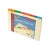 Smead 52180 1/5-Cut Top Tab A to Z 8.5 in. x 14 in. Alphabetic Top Tab Indexed File Guide - Manila (25/Set)