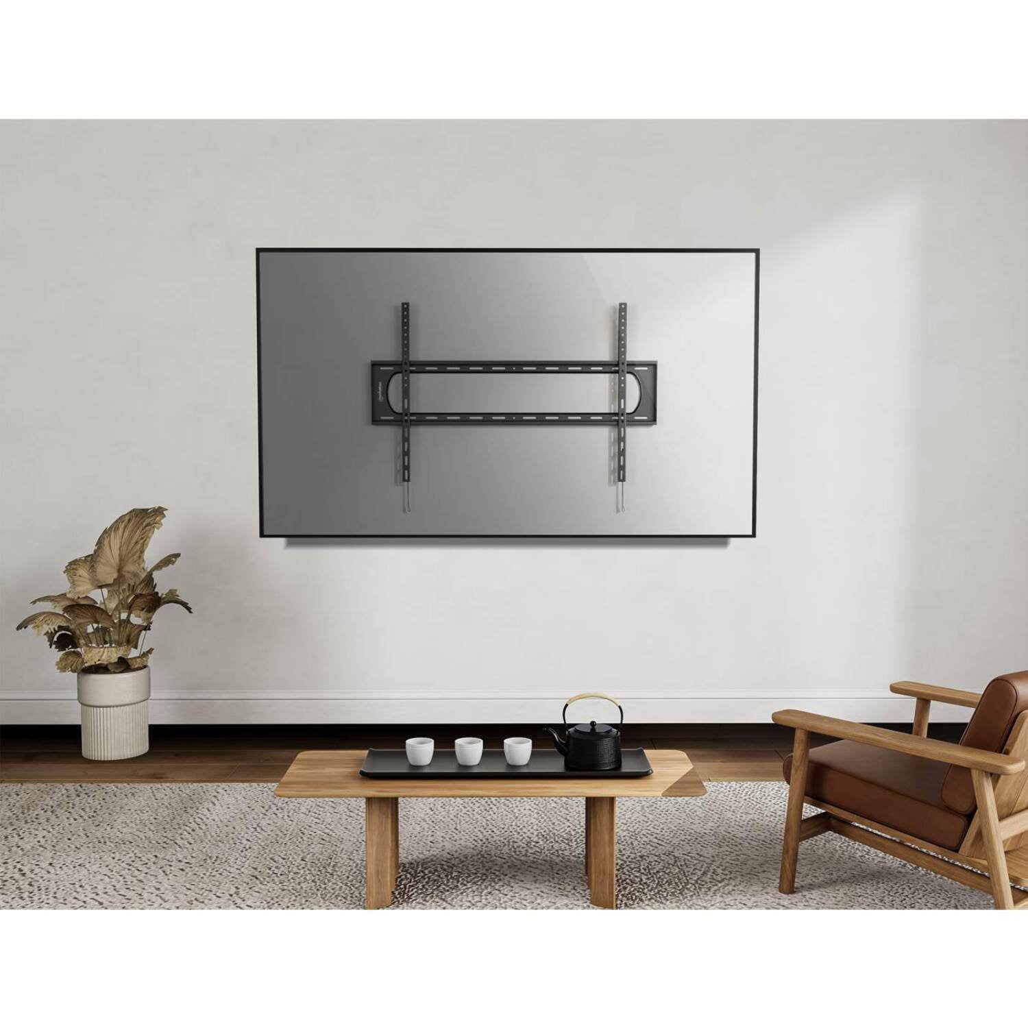 Manhattan Heavy-Duty Low-Profile 120" TV Wall Mount | Ultra Slim | Carries up to 264 lbs. | Reinforced Steel
