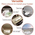 thumbnail image 3 of Tissue Holder For Sun Visor Clip On Hanging Tissue Case For Backseat Or Car Door Pocket, 3 of 5