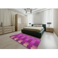 thumbnail image 4 of Ahgly Company Indoor Rectangle Patterned Violet Red Pink Novelty Area Rugs, 7' x 10', 4 of 6