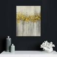 thumbnail image 5 of JEUXUS  Bedroom Abstract Canvas Wall Art:  Gold Modern Landscape Picture Autumn Yellow Forest Painting Contemporary Nature Scenery Tree Print Gray Rustic Vertical Artwork, 5 of 5