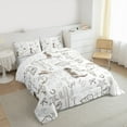 thumbnail image 3 of Manfei Bull Skull Full Comforter Set,Rustic Farmhouse,Starfish Shell,3-Piece Microfiber, 3 of 8