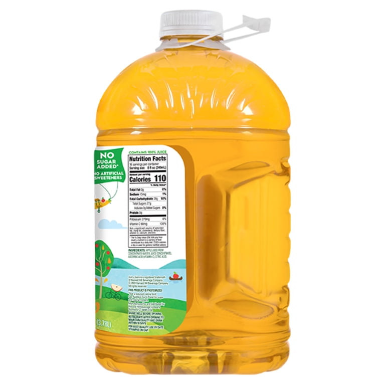 Juicy Juice 100% Apple Juice, Fruit Drink, 128 FL OZ Bottle