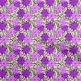 thumbnail image 1 of oneOone Polyester Spandex Purple Fabric Asian Floral Quilting Supplies Print Sewing Fabric By The Yard 56 Inch Wide, 1 of 4