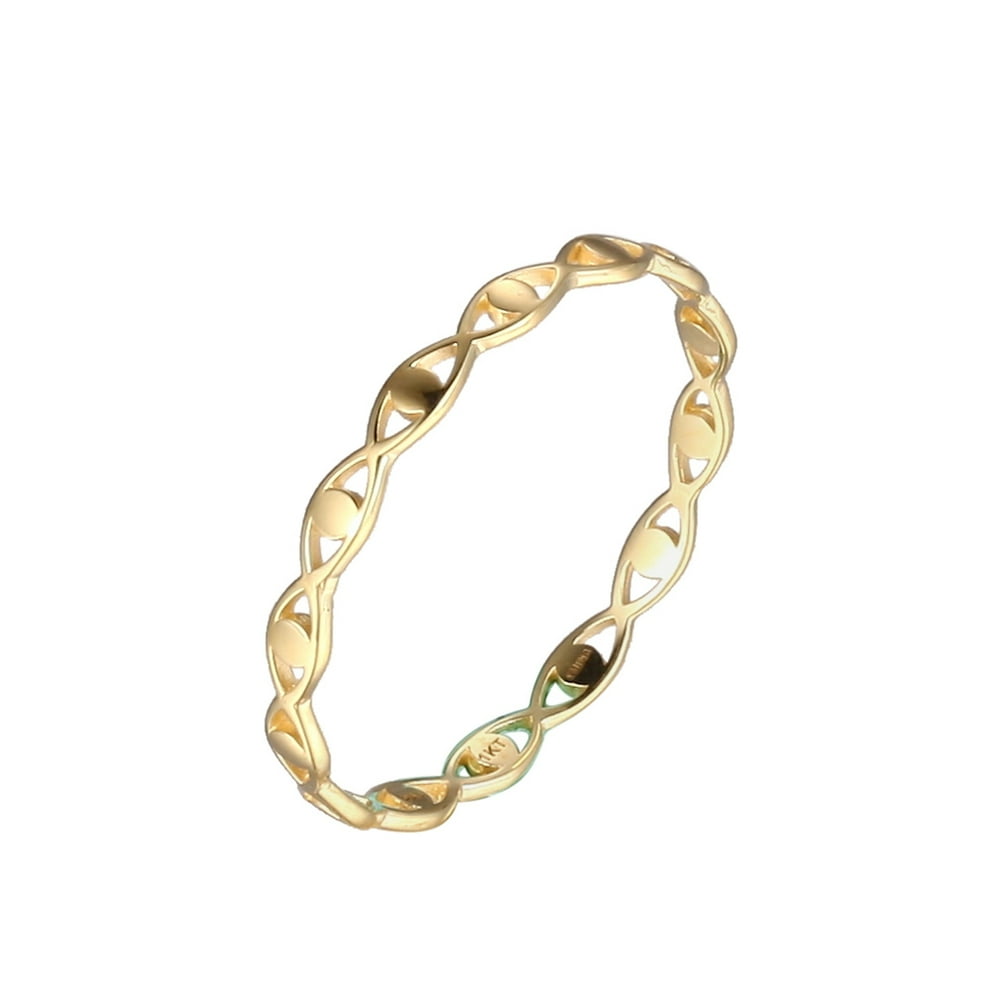 DEMIGOLD 1K 1K Yellow Gold Band Ring, Size 7
