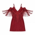 thumbnail image 2 of TaTaai Women's Western Style V-Neck Sleeveless Dress with Fringe Details, Flowy Silhouette, and Casual Boho Fit Gift, 2 of 6