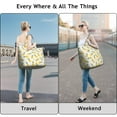 thumbnail image 4 of Tropical Pineapple Lover Weekender Bag with Hawaiian Fruit Prints Large Capacity Travel Tote Bag with Fresh Plant Sunshine Patterns, Lightweight Multipurpose, 4 of 5