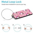 thumbnail image 2 of Square 2Pack PU Leather Unicorn Cruise Luggage Tag with Privacy Cover and Stainless Steel Ring - Suitable for Travel Handbags Backpacks Luggage Tags, 2 of 6