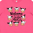thumbnail image 4 of Inktastic Welcome to the Herd with Cute Black and White Holstein Cows Youth T-Shirt, 4 of 5