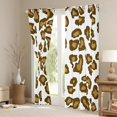 thumbnail image 3 of Manfei Brown Leopard Print Black Out Curtains for Girls, Cheetah Print Curtains Pack of 2 (42x63 Each), Cartoon Animal Theme Bedroom Curtains, Luxurious Room Decor, 3 of 6