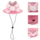 thumbnail image 2 of KAKOWELY Sombrero de Pascua para mascotas, disfraz para perro y gato, con lazo y orejas de conejo, ajustable, para el sol, 2 of 4