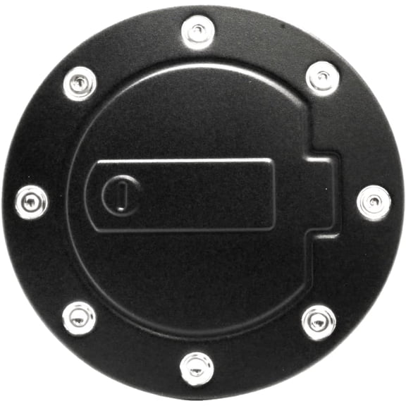 Cobra-Tek Fuel Tank Gas Door Cover Self-Adhesive | Fits 2014-2018 Impala | Black Color