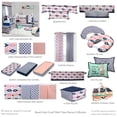 thumbnail image 4 of Bacati - Emma Aztec Quilted Top 100% Cotton Percale with Polyester Batting Diaper Changing Pad Cover, Kilim Coral/Mint/Navy, 4 of 4