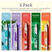 Lifelines Multi-Color Scented Lava Gel Pen Set, 0.5mm Colored Gel Pens Infused with Scented Essential Oil Blends, 5 Pack